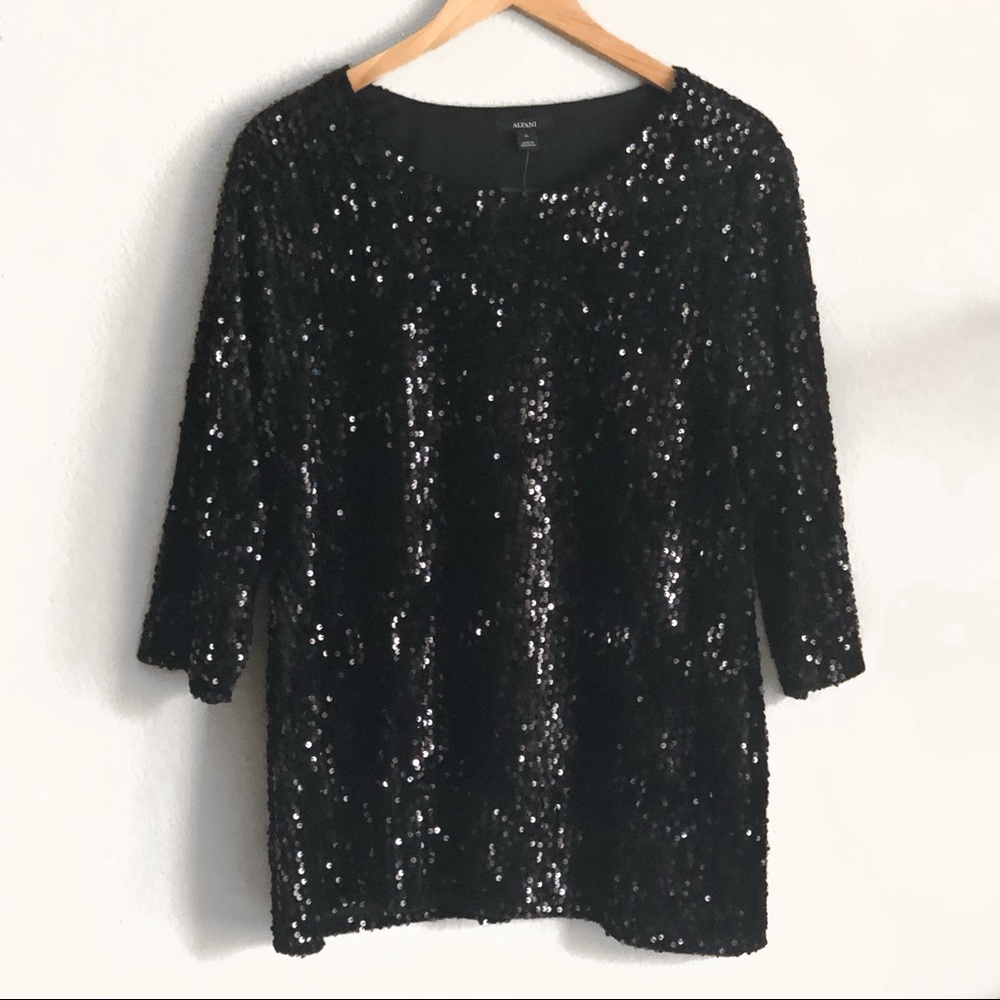 NWT! Holiday Season Sequin Blouse!